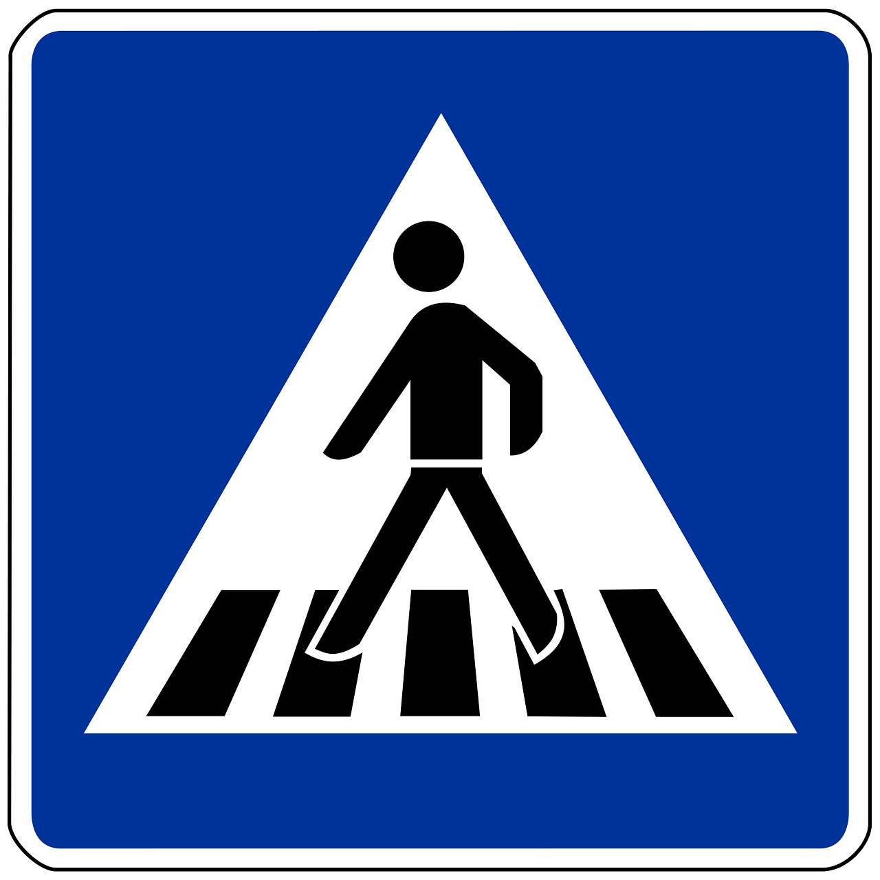 Verkehrsschild Zebrastreifen